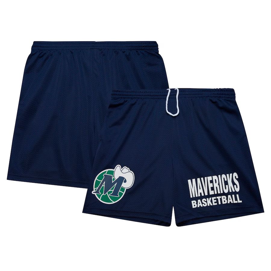 2025 Men NBA Dallas Mavericks Blue Shorts